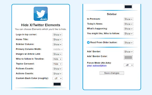 Hide X Twitter Elements – Bersihkan Timeline X Anda Sekarang description image 1