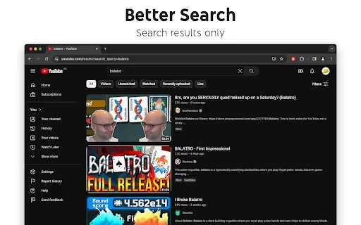 Control Panel for YouTube: Blokir Iklan & Kustomisasi UI Terbaik description image 3