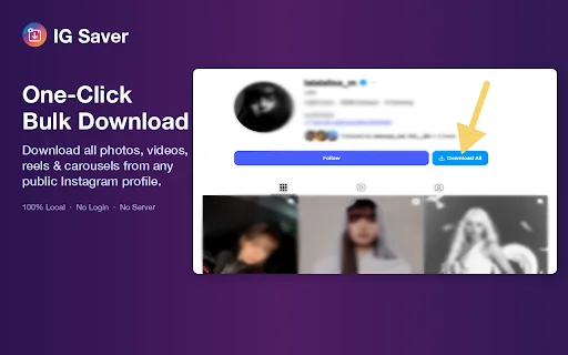 IG Saver 2026: Download Video, Reels & Foto Instagram Gratis description image 1