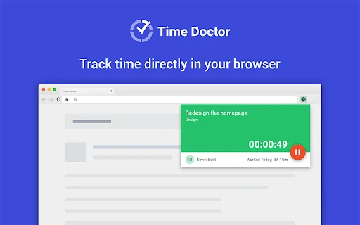 Download Time Doctor Chrome Extension Terbaru – Pelacak Waktu Gratis description image 2