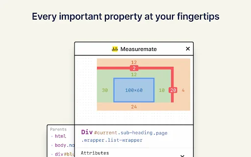 Measuremate: Penggaris Pixel & Inspector CSS Terbaik untuk Web description image 3