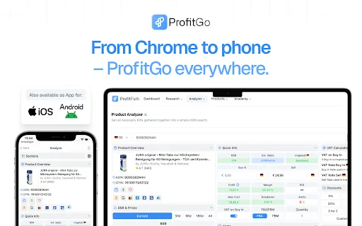 ProfitGo: Extension Chrome Terbaik untuk Arbitrase Amazon description image 5