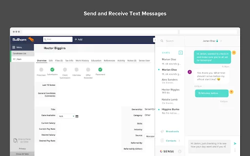 Sense Messaging for Chrome: Kirim SMS ATS Langsung di Browser description image 1
