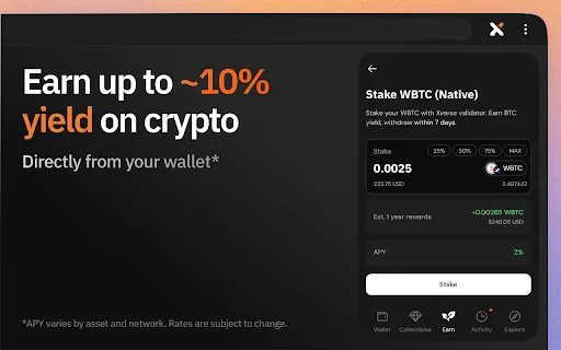 Download Xverse Bitcoin Wallet: Kelola BTC, Ordinals & Runes Aman description image 3