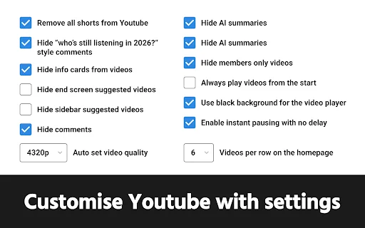 GoodTube: Adblock YouTube Terbaik & Hapus Shorts Tanpa Deteksi description image 5