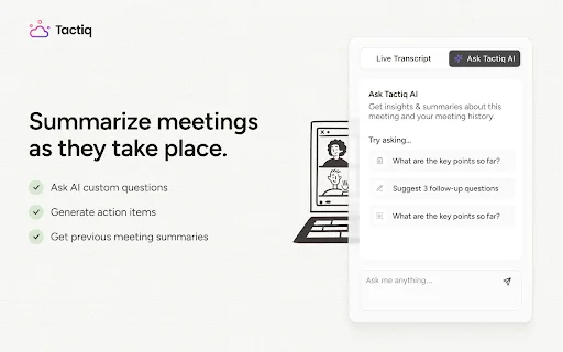Download Tactiq: AI Meeting Note Taker & Transkripsi Gratis description image 2