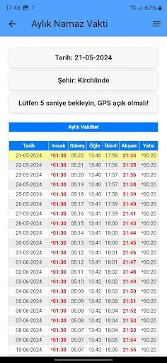 Download Türkiye Takvimi Terbaru – Jadwal Salat & Kiblat Akurat description image 4