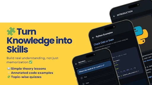 Download Learn Python: Quiz & More – Belajar Coding Gratis description image 2