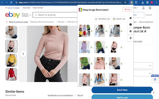 eBay Image Downloader: Unduh Gambar & Video eBay 1 Klik description image 1