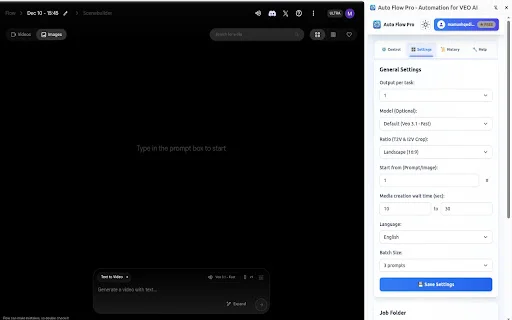 Auto Flow Pro: Otomatisasi Video VEO AI & Batch Processing description image 2
