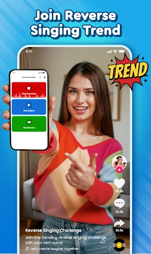 Download Reverse Play : Sing Challenge Terbaru – Rekam & Balik Suara description image 7