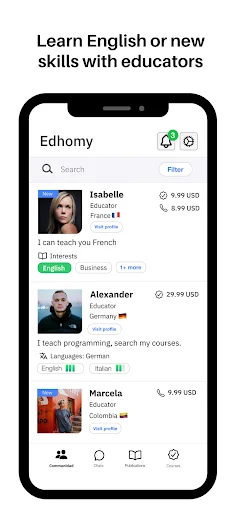 Download Edhomy Platform Terbaru – Belajar Bahasa dengan Pengajar description image 1