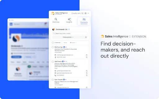 Similarweb Sales Extension: Cari Prospek & Email Bisnis Cepat description image 3