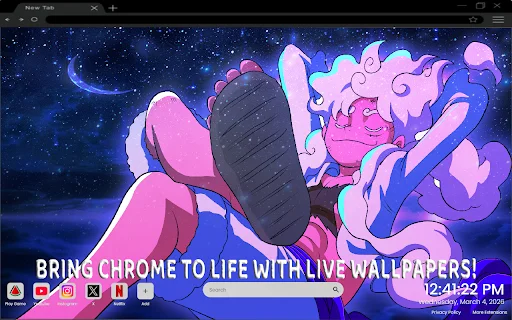 Download Luffy Gear 5 Live Wallpaper – Tema Anime HD Gratis description image 2