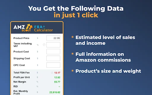 Download Amazon FBA Calculator Gratis – Estimasi Profit Cepat description image 2