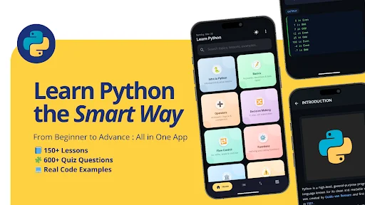 Download Learn Python: Quiz & More – Belajar Coding Gratis description image 1