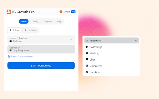IG Growth Pro Terbaru – Tool Auto Follow Instagram Gratis description image 1