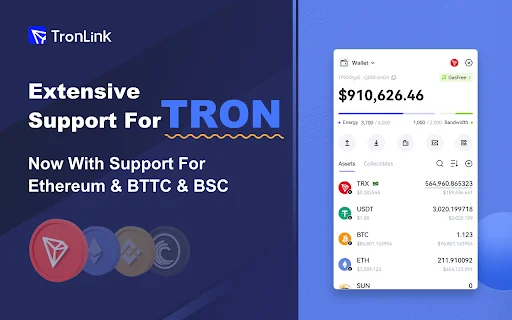 Download TronLink Chrome Terbaru – Dompet Kripto TRON Aman description image 1