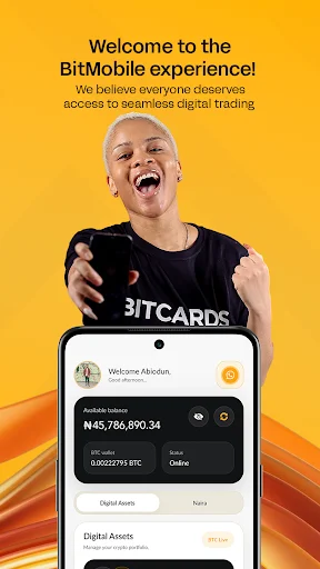 Download BitMobile Terbaru – Trading Bitcoin & Giftcard Aman description image 1