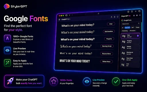 StylerGPT: Ubah Tampilan ChatGPT dengan Tema & Fitur Produktivitas description image 4