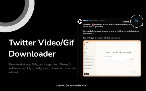 Download Twitter Video/GIF Terbaru – Simpan Media X Gratis description image 1