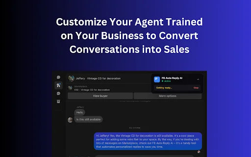 FB Auto Reply AI: Chatbot Otomatis untuk Marketplace Indonesia description image 3