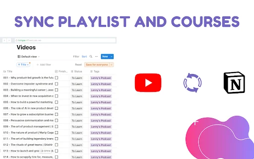 Download Snipo untuk Notion: Catat Video YouTube Jadi Mudah description image 4